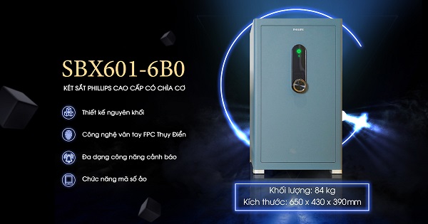 Két sắt vân tay Philips SBX601-6B0 (84kg)