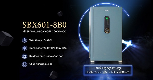 Két sắt vân tay Philips SBX601-8B0 (128kg)