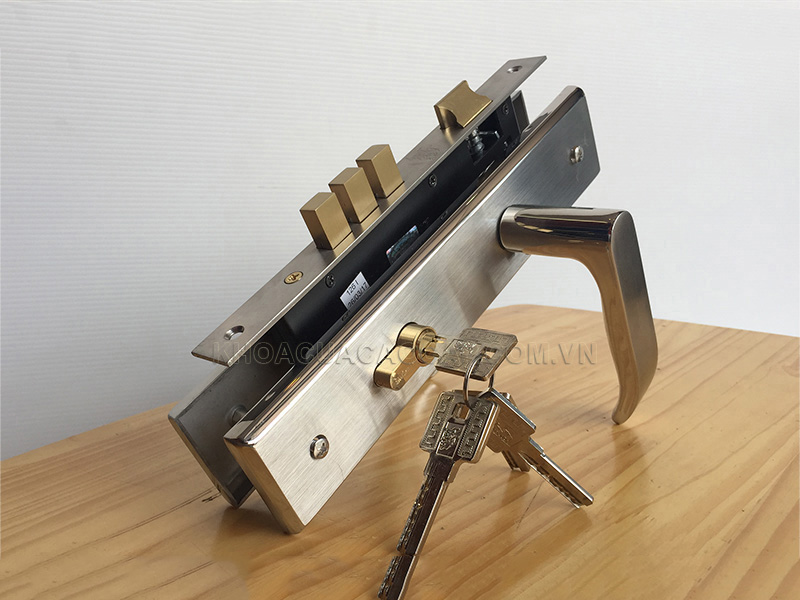 KHÓA CỬA CHÍNH INOX HUY HOÀNG SS-8510 KHÓA CỬA CHÍNH INOX HUY HOÀNG SS-8510