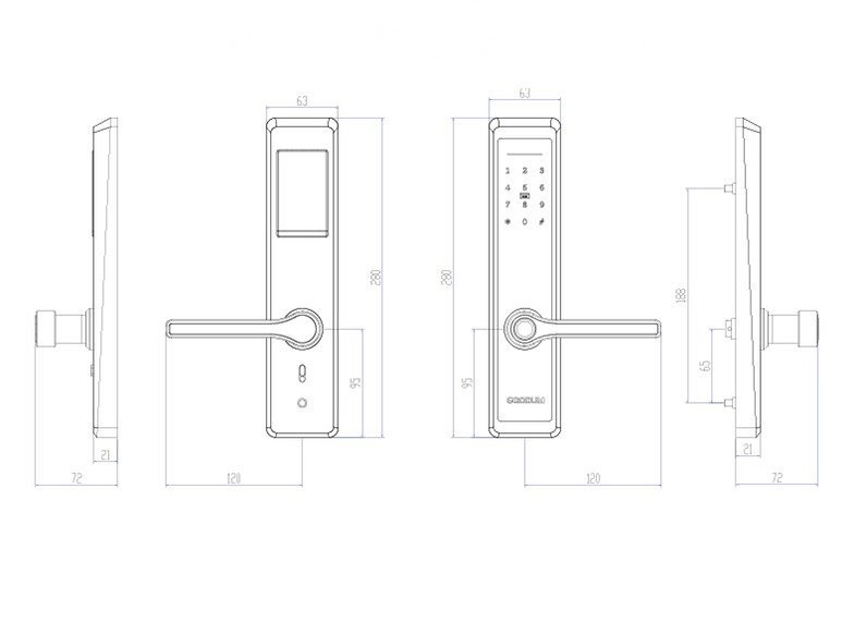 Khóa cửa điện tử Goodum H6800T