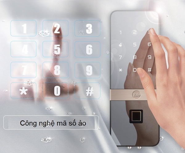 Khóa cửa kính YALE YDG 413 (Vân tay)