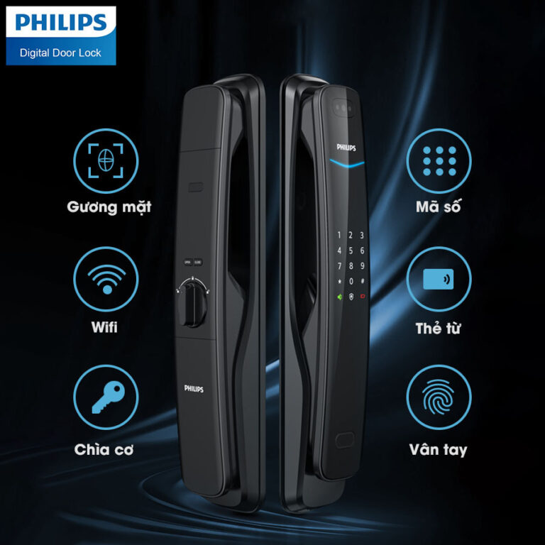 Khóa cửa nhận diện khuôn mặt Philips DDL702