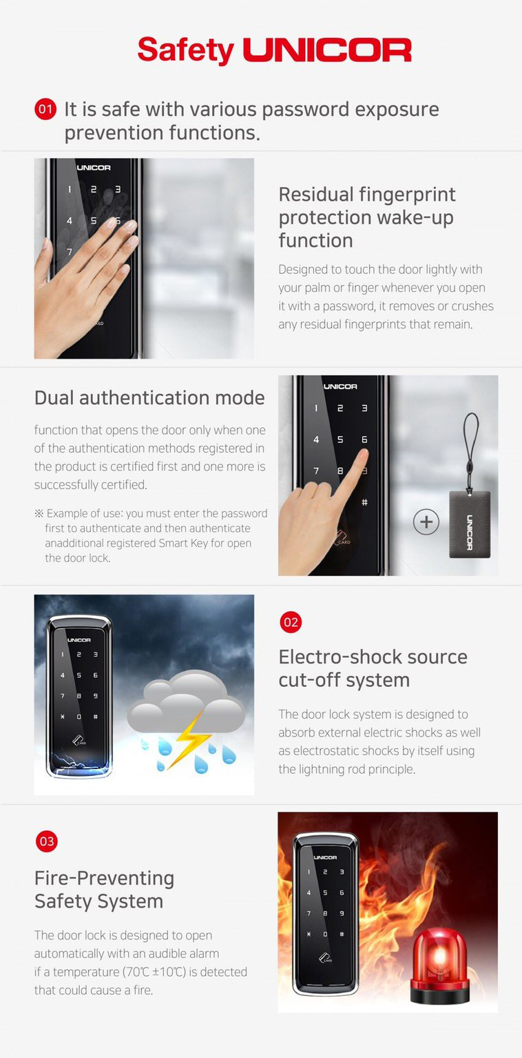 Khóa cửa nhôm Unicor VR330 - S