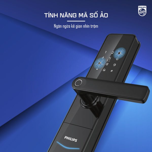 Khóa cửa vân tân tay Philips DDL603E