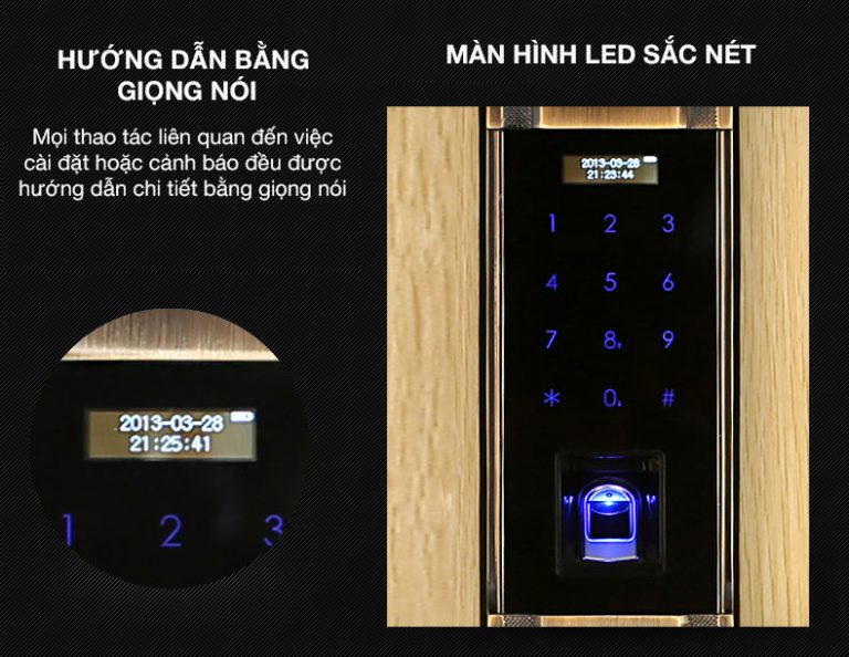 Khóa cửa vân tay cổ điển Kaadas 6001