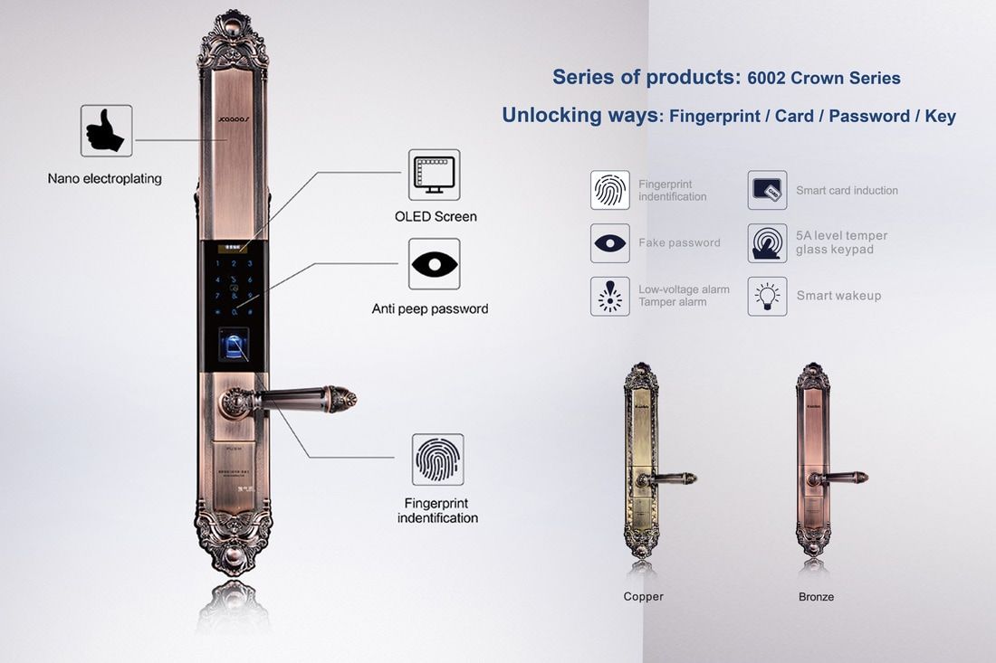 Khóa cửa vân tay Kaadas 6002