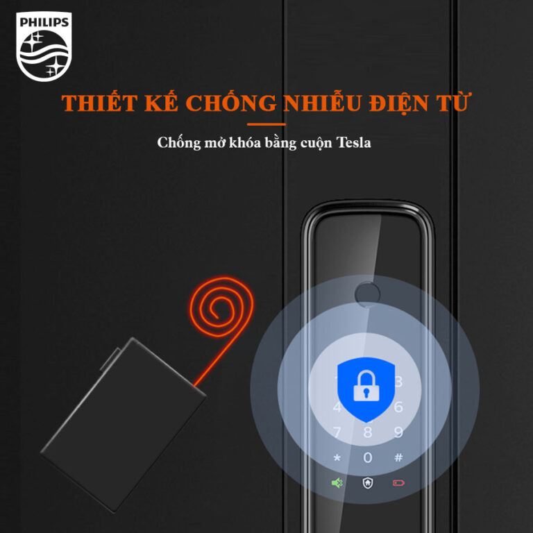 Khóa cửa vân tay Philips 9300