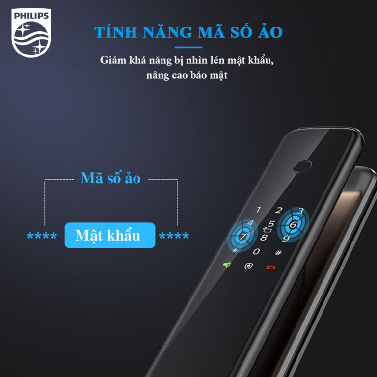 Khóa cửa vân tay Philips 9300