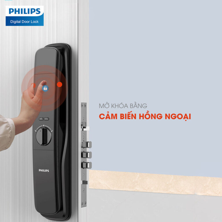 Khóa cửa vân tay Philips DDL702E-5HWS