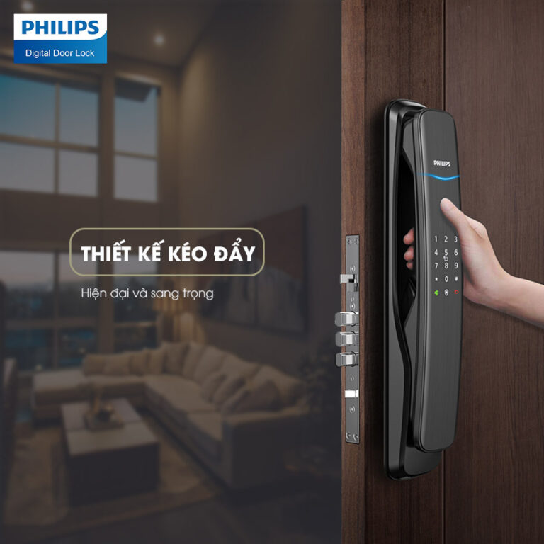 Khóa cửa vân tay Philips DDL702E-5HWS