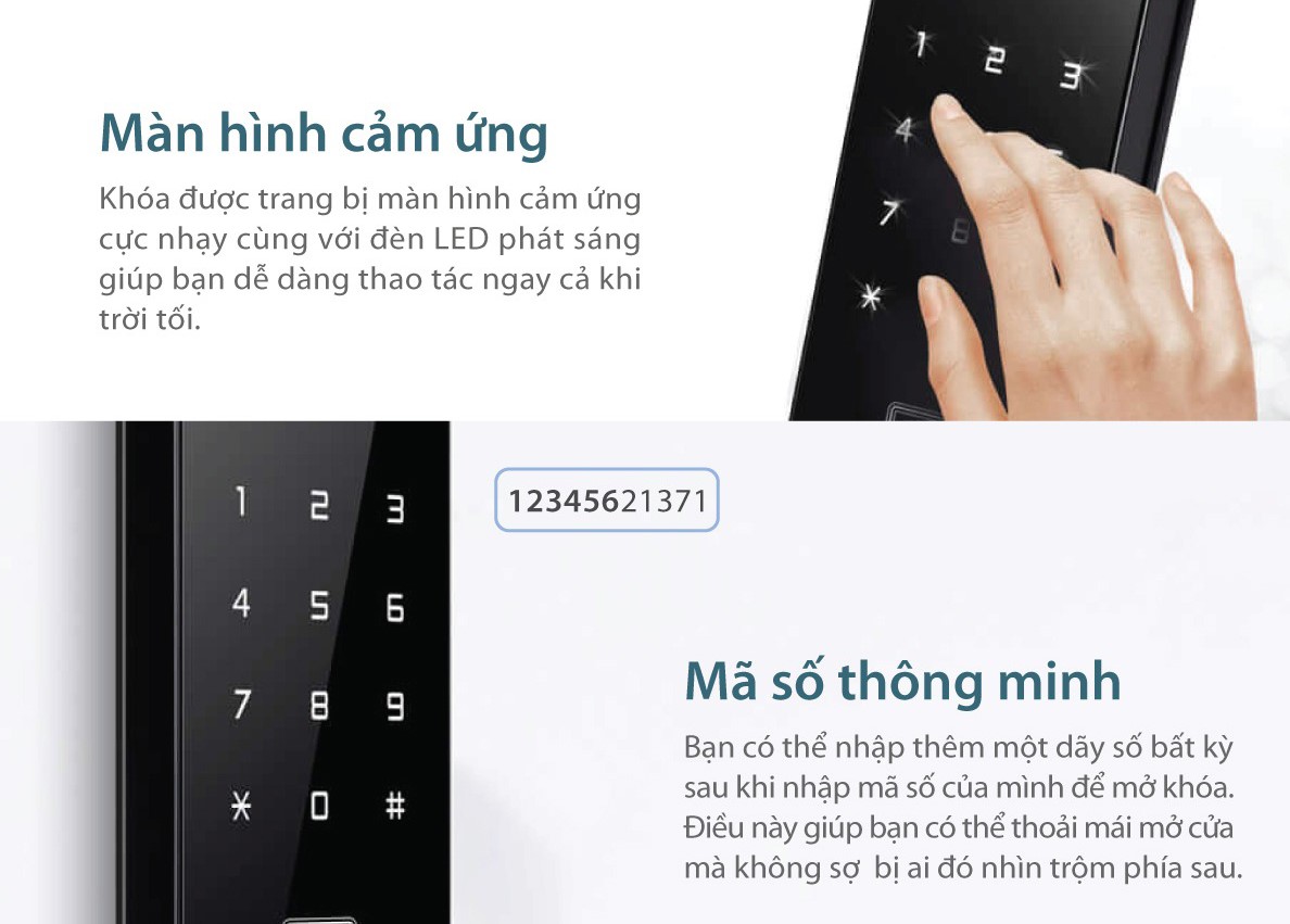 Khóa cửa vân tay Solity GM-6000BK