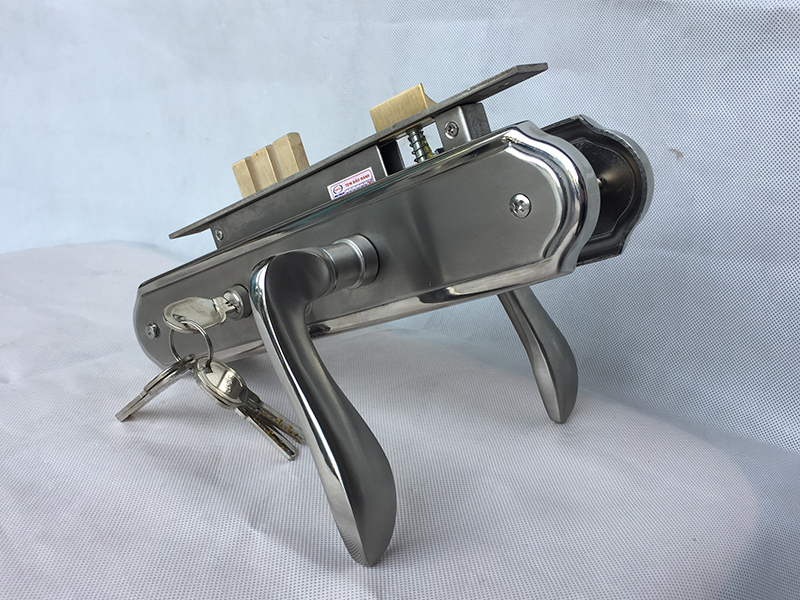 Khóa tay gạt Inox cửa gỗ IK 8503