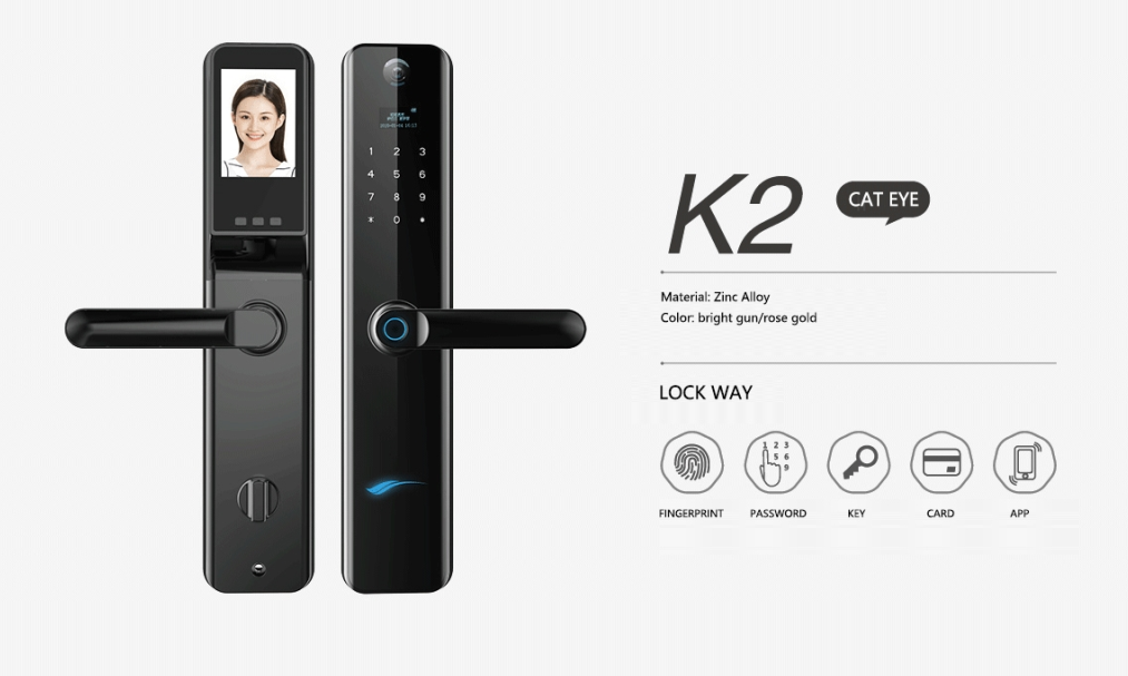 Khóa vân tay tích hợp camera Lezn K2 Pro
