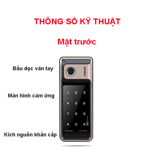 Hướng dẫn sử dụng khóa vân tay Unicor GR500 - BW - GLC