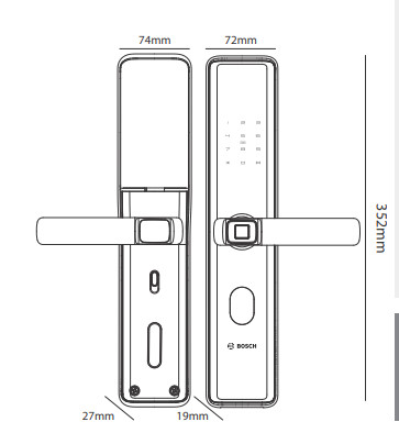 Khóa cửa vân tay Bosch ID30B