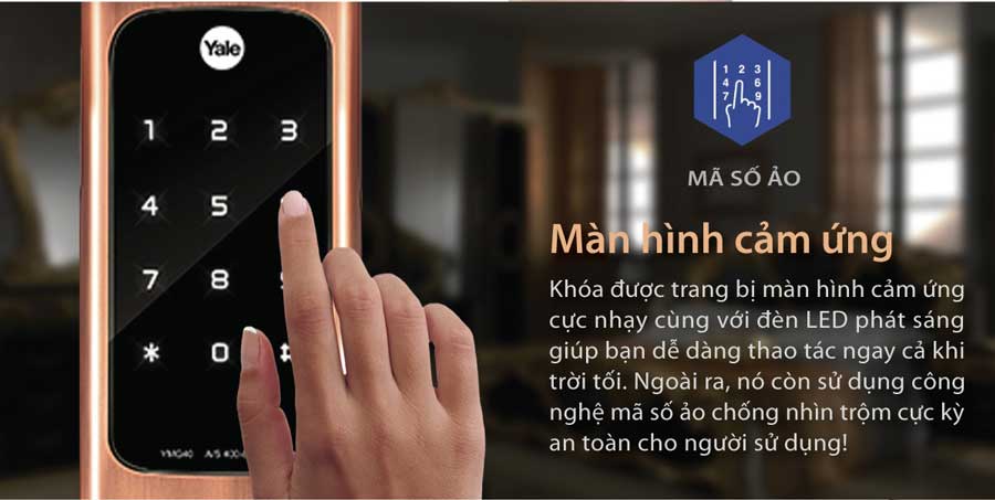 Khóa cửa vân tay Yale YMG40